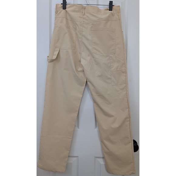 NWT Hustler Reason Khaki Pants Carpenter Cargo  Sz 32 Tan - Picture 2 of 12